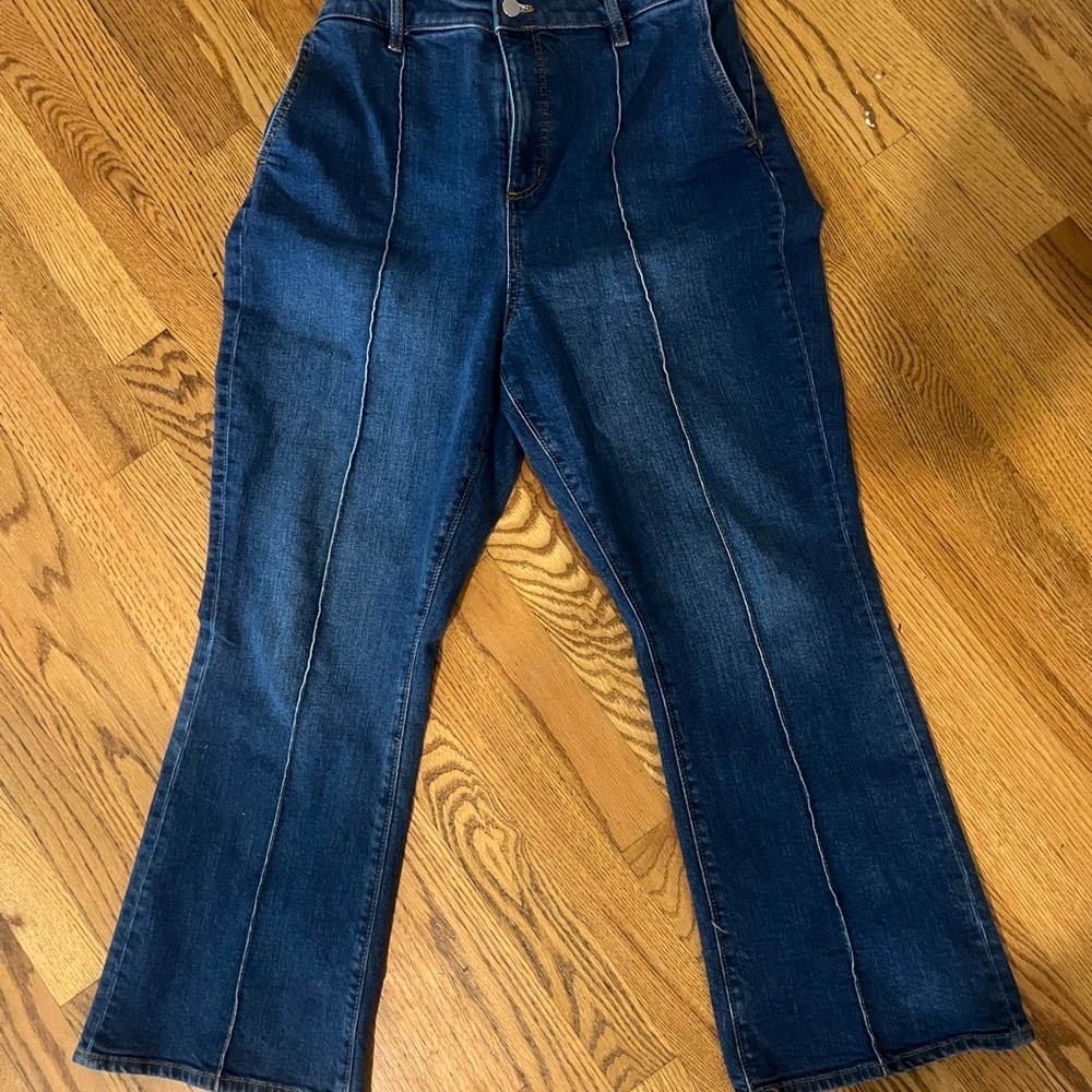Ann Taylor Dark Blue Flare Jeans